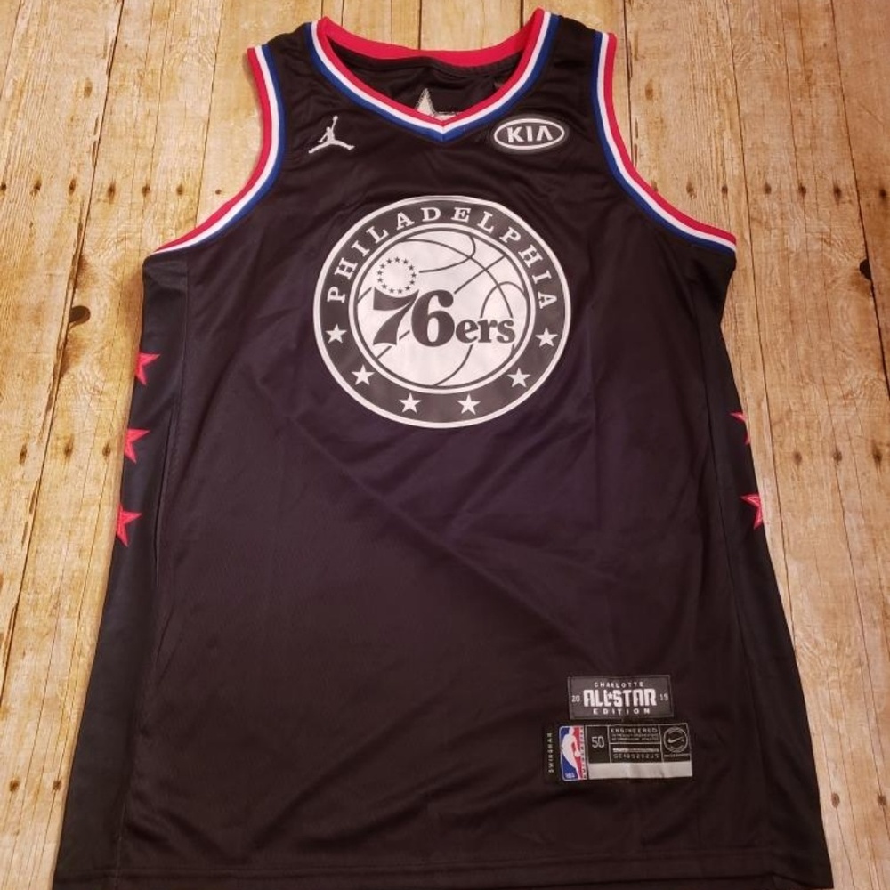 Joel Embiid Black All Star 2019 Jersey Mens Size L